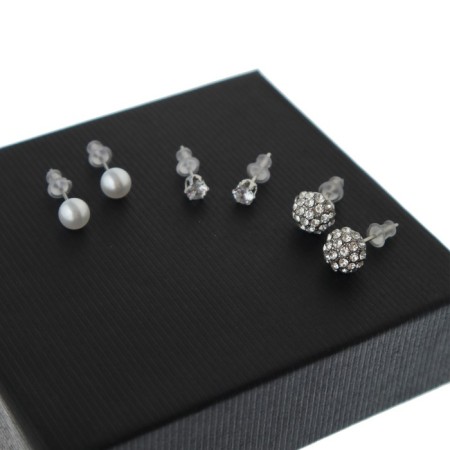 Women's gift set BolingDun 2 in 1: Watch, earrings, D-2.8 cm-4