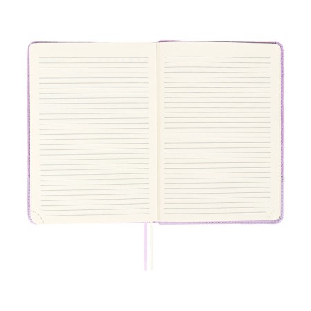 The diary is low, A5, 136 sheets, leatherette, Devente. Tailor, a solid cover with foam rubber, knife, perforation, liesse, block 70%, lilac-12