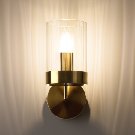 Bra Freya Fr5426WL-01BS CLIP, 100x230x230 mm, E14, 1x40W, brass color-1