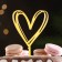 Topper "heart", gold, give beautifully