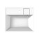 Sink over the washing machine Uperwood NAOMI, 60x50 cm, white