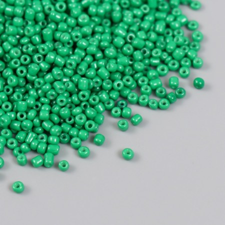 Бисер стекло 12/0 "Нефрит" яркий 450 гр