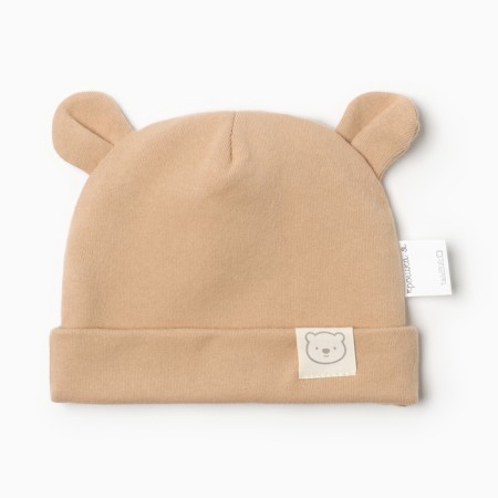 Red hat I "Bear" R.46-48, 3-15 months. beige
