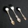 A set of cutlery "Troika", 18 objects, thickness 2 mm, local nitride-titanium coating