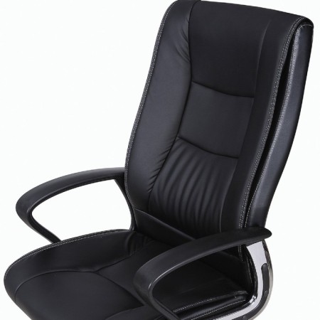 Office Office Brabix "Forward ex-570", chrome, eco-leather, black-4