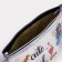 Cosmetic bag with lightning, white/silver color