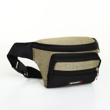 Board waist on lightning, 3 outer pockets, beige color/black