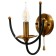 Sconces "Floa" E14 40W black and gold 20x20x20 cm