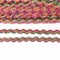 Braid multicolor “wave”, width 1.5 cm, in package 25 m