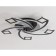 LED ceiling LED with Ambrella Light, Original, FA4478, 5XLED, 90 W, 6750LUM, 3000-6400K, Black Black Color