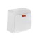 Sino switch BA10-007B, 10 A, 1 key, external, backlight, white color