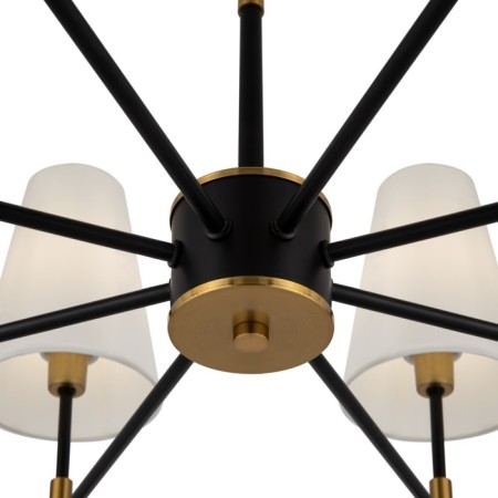 Caustra Freya Fr5196PL-08BBS TIDA, 830x830x475 mm, E14, 8x40W, black color and brass-2