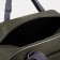 Road bag with lightning, external pocket, suitcase holder, green color
