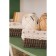 Basket for storage laid handmade Daulka "Polyanka", 22 × 16 × 10.5 cm, medium, brown color