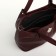 Women's bag with lightning, burgundy color