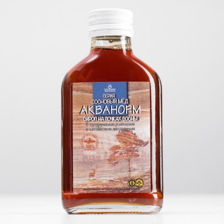 Aquanorm Syrup Diuretics, Pine honey, bottle 100 ml, dietary supplement