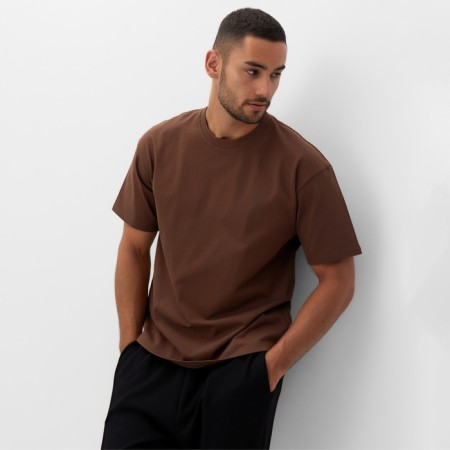 Men's T-shirt Minaku, central brown, rr 42-44-4