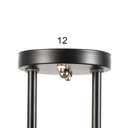 Chandelier "Charlene" 2he27 40W Black 46x25x26 cm Bayerlux-6