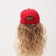 Cap for the girl Minaku "Love" color red, rr 52