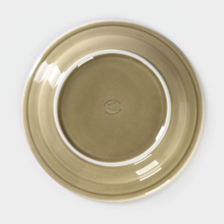 Small “watercolor” plate, d = 24 cm, pistachio color-3