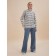 Women's longing, size l, jeans color