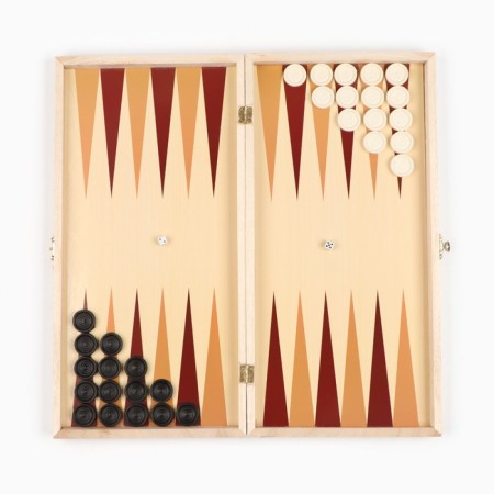 Narts "Labart", wooden board 39 x 39 cm, with a field for playing checkers-2