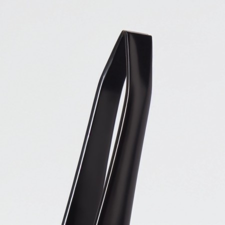 Pinzet "Premium" straight, narrow, 9 × 0.6 cm, on the blister, black color-8