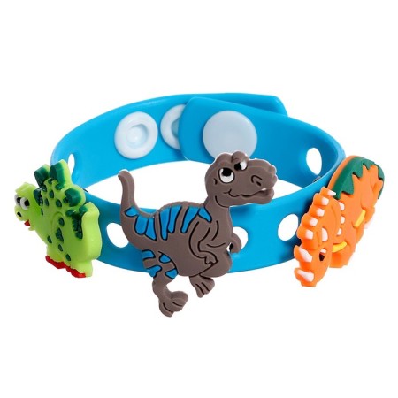 Set of cute bracelet "Dinosaurs", silicone-1