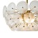 Lamp on the Indigo rod, 12020/6R Gold. 6x60W, E14, 650x650x375/1375 mm, drip effect