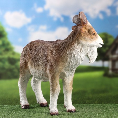 Garden figure "Horned goat" 49x18.5x42cm-3