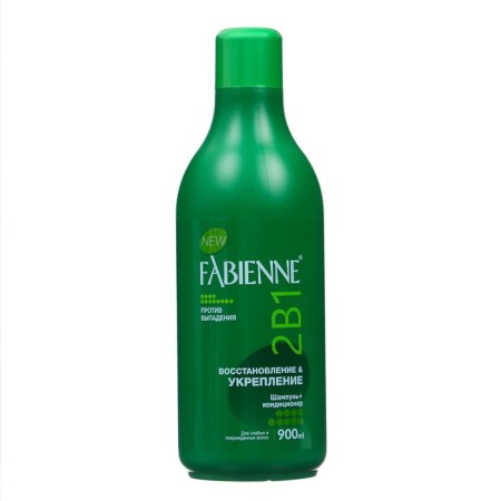 Fabienne 2 shampoo in 1 restoration and strengthening, 900 ml