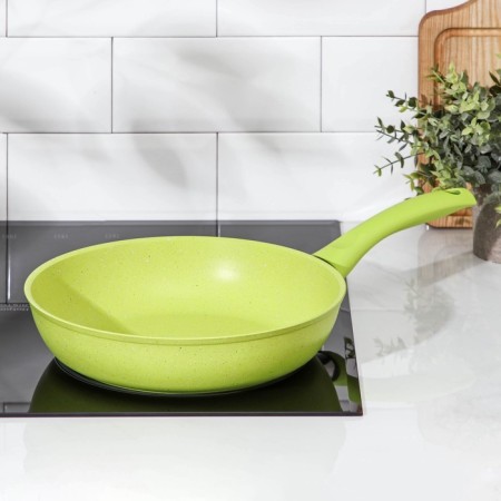 Trendy Style pan, d = 26 cm, plastic handle, anti -stick coating, green color-5