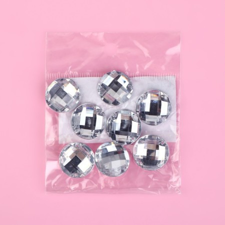 Rhinestones are sewing "circle", d = 16 mm, 8 pcs-3
