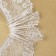 Lace cilia, 90 mm × 9 ± 0.5 m, in Bobin 3 pcs 3 m, ivory color