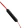 Wireless headphones Luazon vbt 1.30, vacuum, BT 4.1, 80 mAh, magnetic, black and red