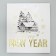 Package New Year's laminated vertical, congregation embossing "New Year's house", ML 23 x 27 x 11.5 cm, New Year
