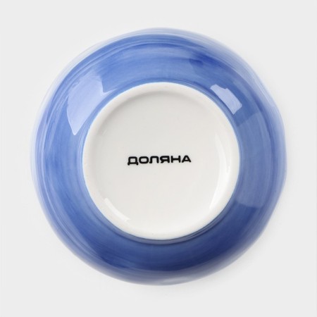Porcelain sugar tower with a lid of the Cosmos, 400 ml, blue color-5