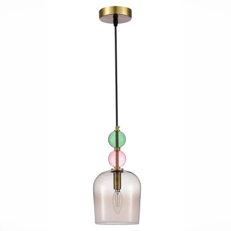 STL LUCE Sus. SL2000.223.01. GEA. 1x40 W, E14, 16.5x16.5x32.5 cm, golden color-3