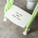Children's lining - seat on the toilet "cat", green color