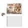 Album for drawing A4, 20 sheets, block 120 g/m², glue, Erich Krause "Wild Cat", 100% whiteness, solid substrate