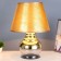 Astori table lamp E27 40W gold 31x31x50 cm Risalux