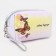 Lightning cosmetic bag, white/yellow color