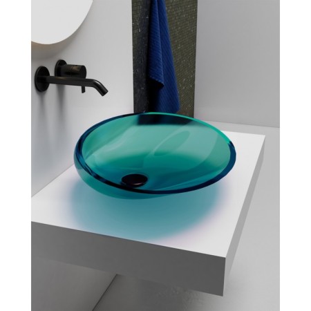 ABBER KRISTALL AT2812Aquamarin, overhead, 535x425x150 mm, turquoise-1
