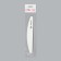 File - emery, abrasiveness 200/240, 18 cm, white color