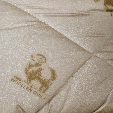 Sheep's wool blanket, size 172x205 cm, weight 2.1 kg tick p/e-1