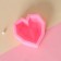 Mold Dolyana "Heart", silicone, 7.5 × 7.5 × 2.5 cm, pink color