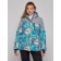 Ski jacket female winter, size 48, blue color