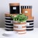 A set of round boxes 5 in 1, gift packaging, “craft”, 15 x 15 x15 - 23 x 23 25 cm