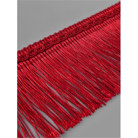 Braid "fringe", 7 cm, 12 ± 1 m, wide, burgundy color-1