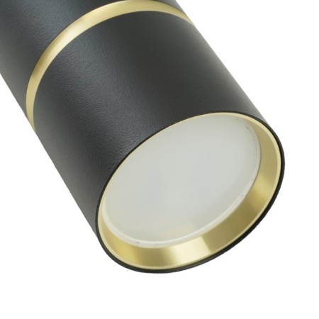 Snow -phase track lamp Feron AL178, IP40, GU10, 15 W, 55x55x175 mm, Black color with gold-6